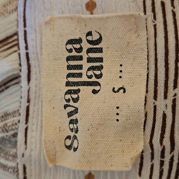 SAVANNA JANE Summer Siesta Festival Embroidered Peasant Blouse Small - Picture 6 of 7